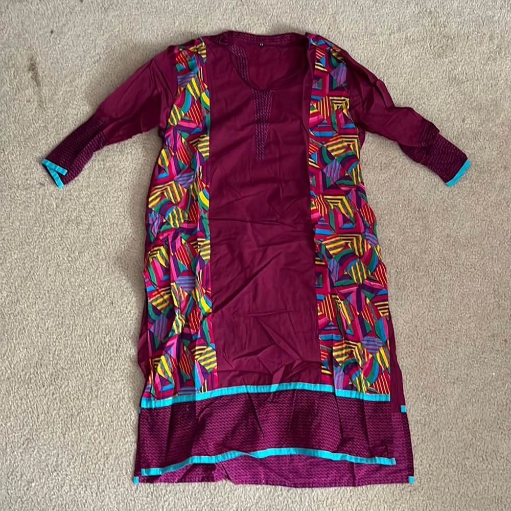 Purple cotton Kurta!